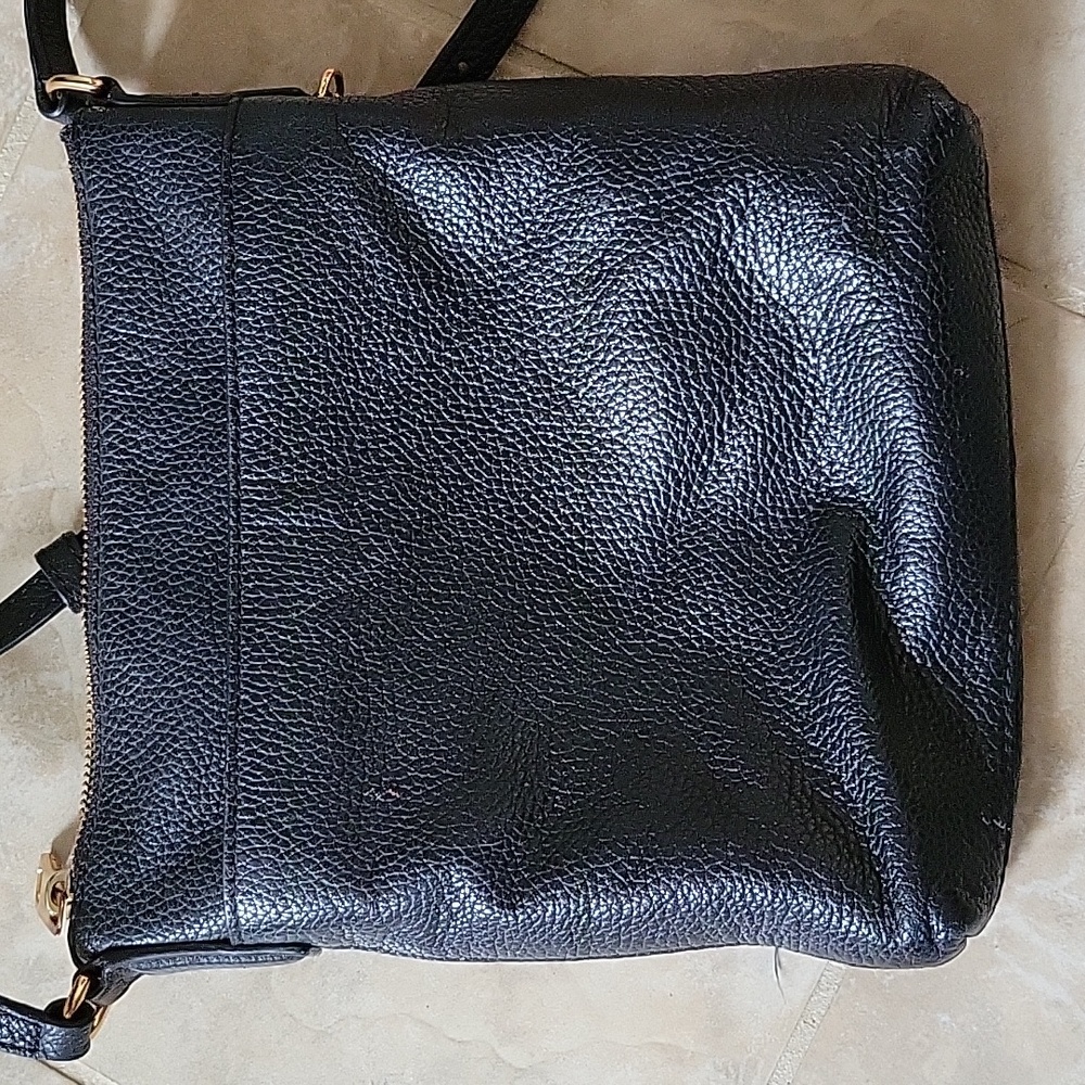 Marc Jacobs Black Pebbled Leather Crossbody Bag Gold Hardware - Picture 5 of 12